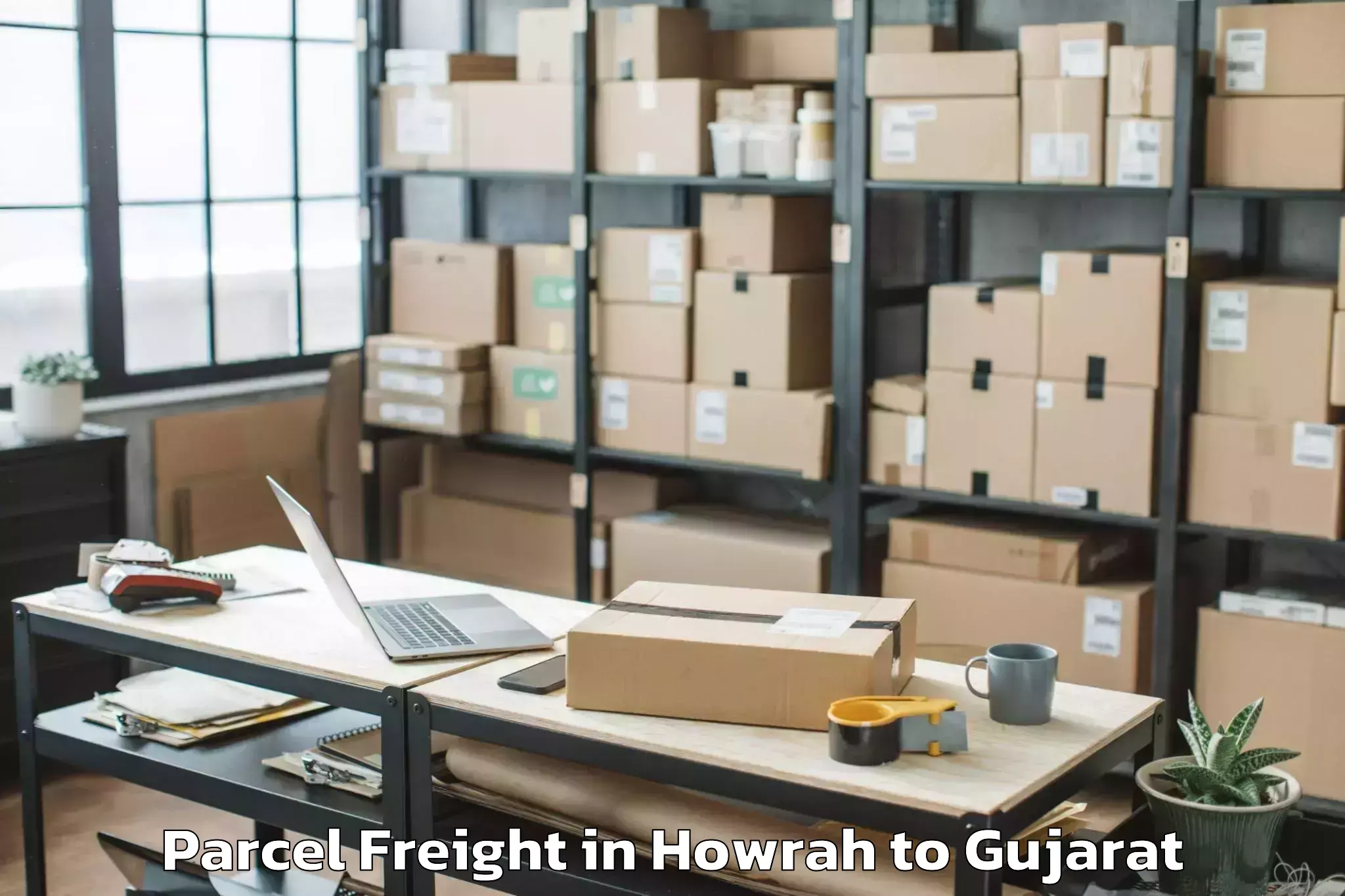 Quality Howrah to Navrangpura Parcel Freight